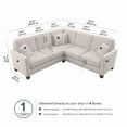 thumbnail image 4 of Bush Furniture Flare, 87W L Shaped Sectional Couch, 4 of 10