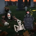 thumbnail image 1 of Yescom Pierre Tombale d'Halloween Animée de 15 Pouces et Demi-Squelette avec Coupe-Pierre Zombie de 6 Pouces, 1 of 9