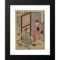 thumbnail image 2 of Suzuki Harunobu 12x14 Black Modern Framed Museum Art Print Titled - Righteousness (Two Boy Prostitutes Seated by a Candle) (From an Untitled Series of the Five Confucian Virtues) (1767), 2 of 5