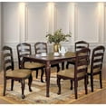 thumbnail image 7 of Bowery Hill Transitional Wood Carved Dining Table in Dark Walnut, 7 of 7