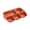Orange, variant on Kokovifyves Eco-Friendly Wheat Straw Kids Meal Plates - 5 Grids Durable, Thickened Partition Lunch Plates for Children, Students, and Cafeteria Use