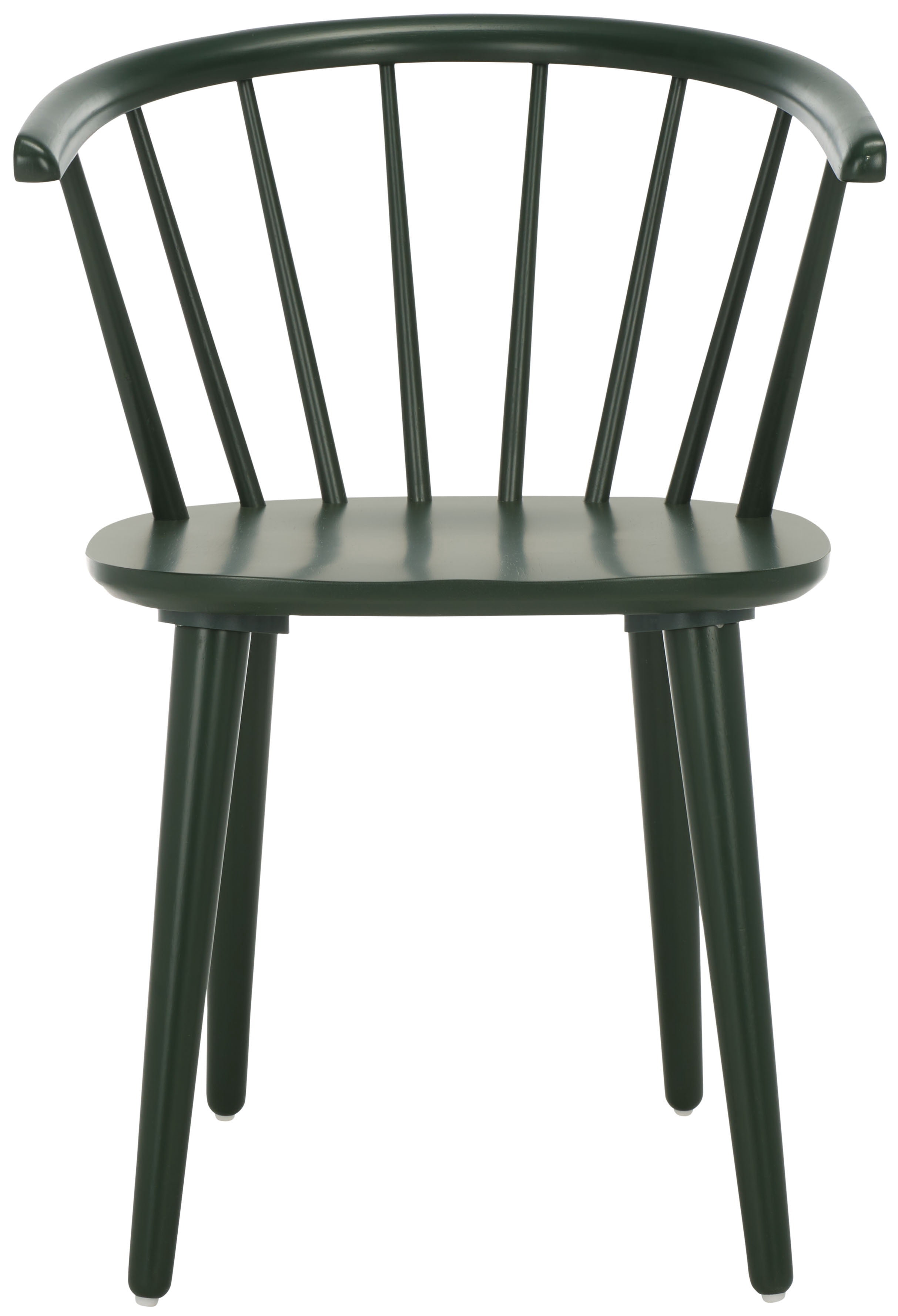SAFAVIEH Blanchard Contemporary Wood Solid Dining Bistro Chair, Garden Green (Set of 2)