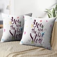 thumbnail image 3 of LALILO Throw Pillow Covers You Best Mom Greeting Card With Cushion Cover 18" x 18", 225 Pack, 3 of 6