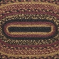 thumbnail image 3 of VHC Brands Heritage Farms Dining Table Placemat, Braided Jute, Oval, Red Black Tan. 10x16, 3 of 4