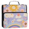 thumbnail image 5 of FORMRS Zipper Binder with Shoulder Strap 2-inch Ring 500 Sheet Capacity File Bag, Purple Clouds, 5 of 5