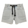thumbnail image 3 of Womens Summer Loose Casual Shorts Drawstring High Waisted Denim Shorts Multi Pocket, 3 of 3