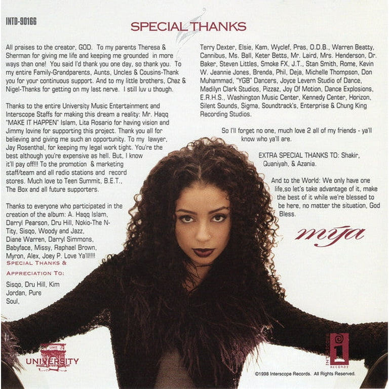 Mya - Mýa (CD) Hip Hop, Funk / Soul 1998-04-21 - Walmart.com