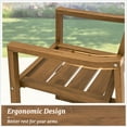 thumbnail image 5 of Dycanpo Outdoor Dining Chairs,Weather Resistant Patio Chairs with Armrest for Indoors,Teak, 5 of 8
