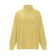 thumbnail image 4 of Suéter de cuello alto para mujer, de manga larga, suelto, de color sólido, con cuello alto, suéter de punto, suéter para mujer, 4 of 6