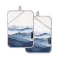 thumbnail image 7 of Yayeee Pot Holders Kitchen Heat Resistant with Pocket 7"x9.8" Cotton Oven Cooking Hot Pads, Watercolor Mountains, 7 of 7
