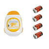 Snuza Go! Portable Baby Movement Monitor + 4 Extra Replacement batteries