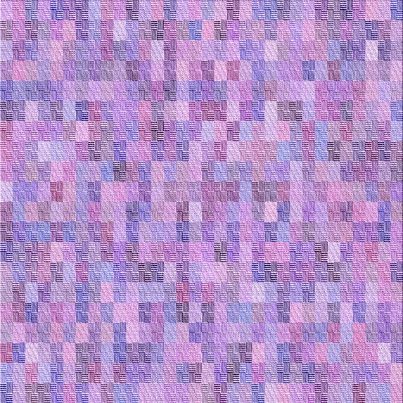 Ahgly Company Indoor Square Patterned Mauve Purple Area Rugs, 8' Square