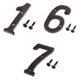 thumbnail image 1 of Placa de Número de Puerta de de Hierro Forjado 3 Piezas DIY de Dígitos Sunnimix Placa de letrero de puerta, 1 of 8