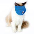 thumbnail image 2 of Flmtop Multi-Propose Anti Bite Muzzle Breathable Pet Bathing Bag Cat Head Face Cover Blue, 2 of 9