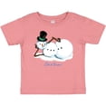 thumbnail image 3 of Inktastic Let it Snow Sassy Snowman in Top Hat Boys or Girls Baby T-Shirt, 3 of 5