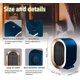 thumbnail image 5 of Calentador de ventilador de cerámica de 1200 W, calentador de ventilador portátil con 2 configuraciones de calor y protección contra sobrecalentamiento, bajo consumo de energía, silencioso, 5 of 5