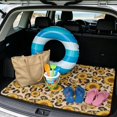 thumbnail image 2 of Yspwyqan Trunk Matt for SUV, All Weather Anti-Slip Auto Rear Trunk Liner, Sunflower Leopard Print Easy to Clean Vehicle Interior Mat Fits Most Cars SUVs Sedans Wagons, 2 of 7