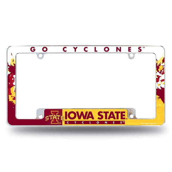 Iowa State Cyclone's Chrome Metal License Plate Frame
