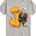 thumbnail image 3 of Marvel Thor - Birthday Three - Toddler and Youth Short Sleeve Graphic T-Shirt, 3 of 5