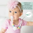 thumbnail image 4 of Vesta Baby Silicone Pacifier Clip and Teether Holder Set for 3 Months+ Infant Girls, 4 of 8