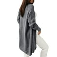 thumbnail image 6 of Hxshgdsn Womens Chunky Cardigan Sweaters With Pockets Oversized Lantern Long Sleeve Knit Outerwear Gray S, 6 of 9