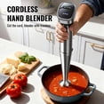 thumbnail image 2 of Cordless Immersion Blender with Rcharable Battery, Portable Hand Blenders with Adjustable Speed, Hand Held Stick Mixer for Effortless Blending Shakes, Smoothies, Soups, Puree or Baby Food, 2 of 5
