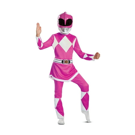 Disguise Power Rangers Might Morphin Girls Deluxe Pink Ranger Halloween
