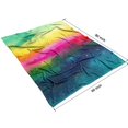 thumbnail image 4 of Colorful Tie Dye Wave Pattern Blanket,Comfortable Soft Flannel Throw Blanket,All Season,Warm Lightweight Blankets for Sofa Bed Couch Living Room Chair,60"x80", 4 of 4