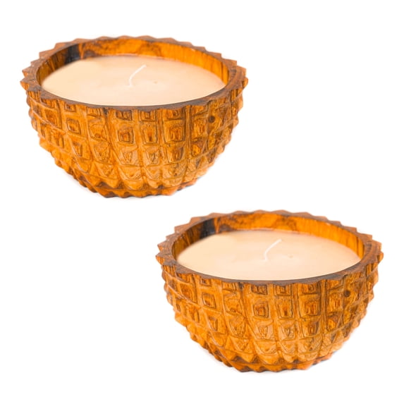 Durian Teak Wood Candle 2-Pack