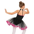 thumbnail image 6 of iiniim Girls Sequined Ballet Tutu Dress Sleeveless Halter Neck Sparkly Jazz Cha Cha Dance Stage Performance Rose 8, 6 of 7
