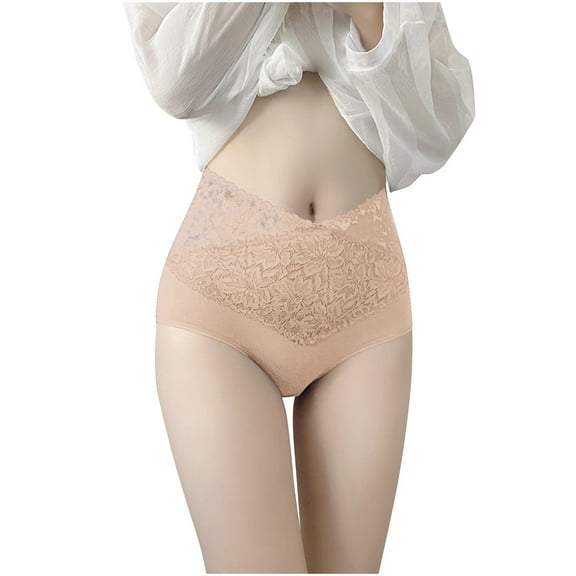 Bigersell Period Underwear for Teens Clearance Period Panties Women Boy Shorts Panty Style P-345 Cotton Plus Size Panties Ladies Thongs Seamless Briefs Mid Waist Women's Bikini Panties Beige M