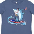 thumbnail image 4 of Inktastic Fourth of July Shark Surfing Boys or Girls Toddler T-Shirt, 4 of 5