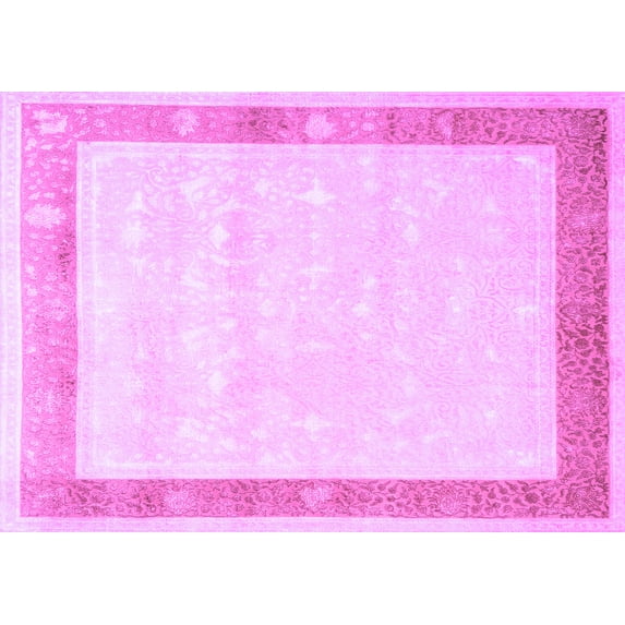 Ahgly Company Indoor Rectangle Persian Purple Traditional Area Rugs, 3' x 5'
