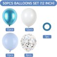 thumbnail image 1 of 12 Inch Multicolor Balloon Kit, Party Balloon With Confetti Balloons For Graduate Day Party Decor-KEEW, 1 of 4