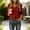 Red#01, variant on 3/4 Length Sleeve Womens Tops Oversized V Neck Lace Collar Ruffle Short Sleeve T Shirts Summer Casual Solid Plus Size Loose Comfy 3/4 Sleeve Tee Shirt