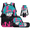 Baseball Ice Drip Print, variant on Binienty Durable School Backpack Set with Bookbag School Lunch Boxes Stationery Pouch Cup Cover, 4 Piece Kids Backpack Set Suitable for Travel Picnic