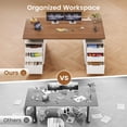 thumbnail image 4 of 55" Electric Standing Desk with 6 Drawers, Height Adjustable Computer Desk for Home Office, 4 of 7