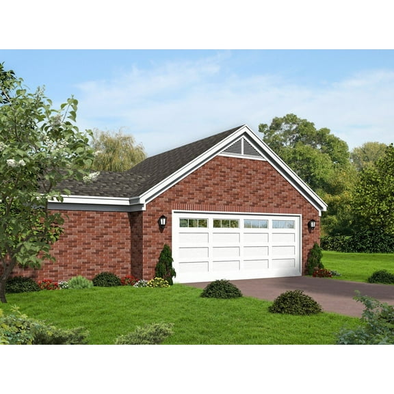 763-617 Garage Traditional 0 Bed, 0 Bath Luxury Home Plan, 0 Sq Ft, Full Blueprints with License to Build by Home Plan Marketplace - Lesuto