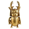 thumbnail image 4 of Adorno de ciervo de resina dorada, figura decorativa para hogar, artesanía creativa, adorno animal para dormitorio o sala de estar, 4 of 9