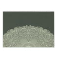 thumbnail image 1 of Oriental Cutting Board, Half Mandala with Rich Floral Curls Traditional Vintage Motif, Decorative Tempered Glass Cutting and Serving Board, Small Size, Beige and Dark Taupe, by Ambesonne, 1 of 1
