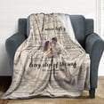thumbnail image 3 of Custom Memorial Blanket for Loss of Loved One - A Letter from Heanven Sympathy Blanket Loss of Dad Mom Husband Wife Friend in Loving Memory Blanket Personalized Blankets, 3 of 5