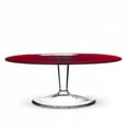 thumbnail image 1 of Red Plate With Clear Pedestal Cake Stand, 1 of 2