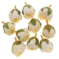 thumbnail image 1 of 10 piezas de tela, cabezas , capullos , artesanía de bricolaje, diadema para boda, ropa, decoraciones para ramo Beige Colcomx cabezas de flores artificiales, 1 of 8