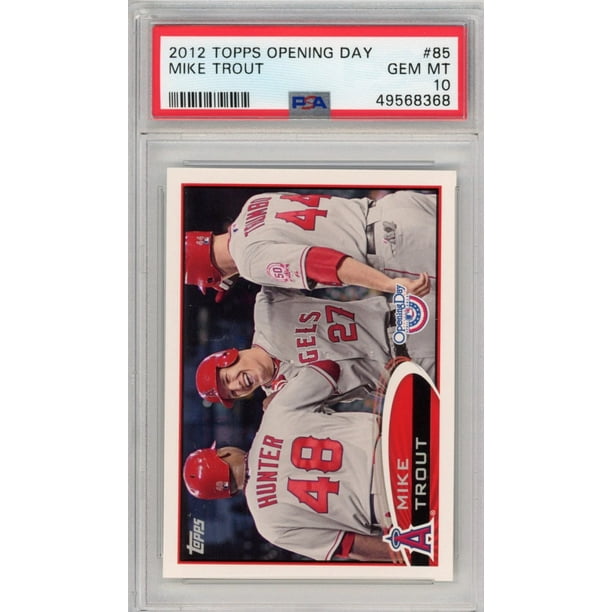 Graded 2012 Topps Opening Day Mike Trout 85 Rookie RC Baseball Card