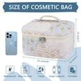 thumbnail image 2 of Soda Candy Large Makeup Bag Cotton Cosmetic Bags for Travel Cute Floral Coquette Aesthetic Toiletry Bag for Women, 2 of 7