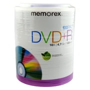 Memorex 100 Pack DVD Plus R Writeable 16Xw