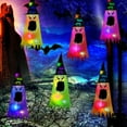 thumbnail image 2 of Bruja Resplandeciente Sombrero De Bruja Con Luces Led De Halloween Para Decoración De Fiestas En Interiores Y Exteriores Eigraketly HA044585-03, 2 of 6