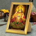 thumbnail image 2 of Shri Hanuman Spiritual Religious Photo with Golden Frame Indian Puja Worship 8.3X6.5", 2 of 4