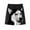 Black, variant on Men's Shorts Funny Dog Printed Cute Casual Beach Sports Shorts Baggy Pants Black XXL