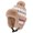 Khaki, variant on Women's Winter Trapper Hat Faux Fur Ear Flap Knit Beanie Pom Pom Thick Plush Lined Windproof Russian Ushanka Cap Adjustable Strap